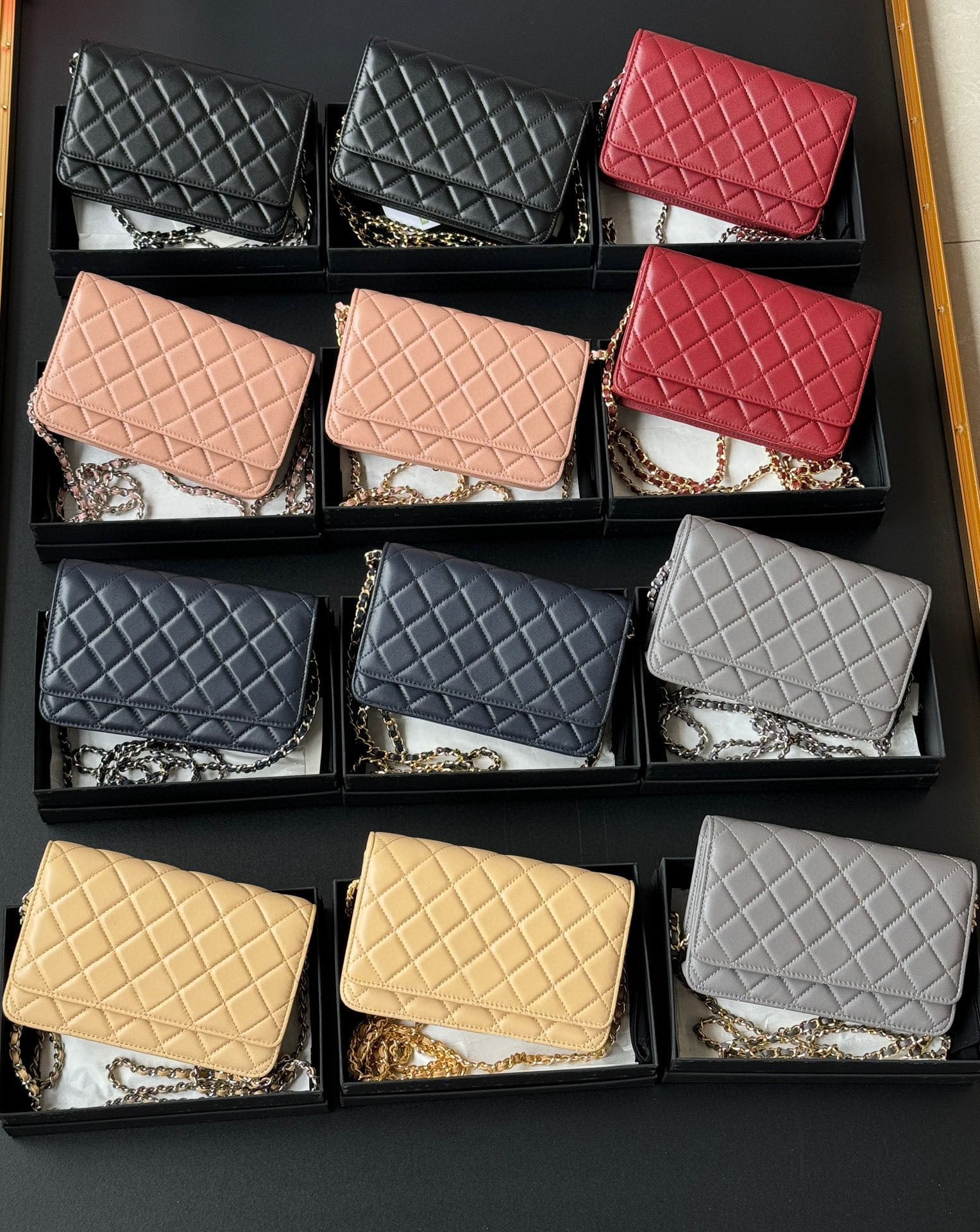 10A High-quality Bag For Women Magnetic Buckle Metal Zipper Handle Chip Certified Mini Sheepskin Women&#039;s Chain Wallet Shoulder Crossbody Bags