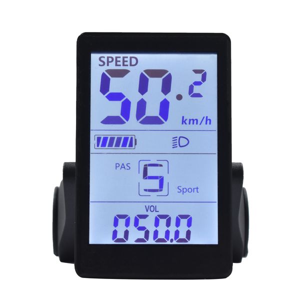 24V 36V 48V M6H Electric Bike LCD Display Meter E Scooter LCD Panel With USB UART For Mountain Electric Bike Parts