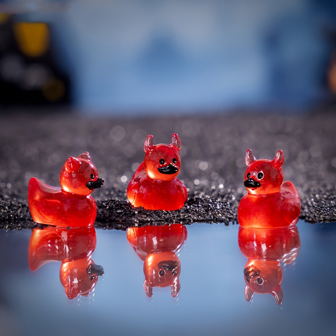 TEMU 20pcs Demon Figurines- Exquisite Resin Micro-landscape Craft Kits, Versatile Diy Decor For Car Interiors-desktop Displays-, And Festive Party