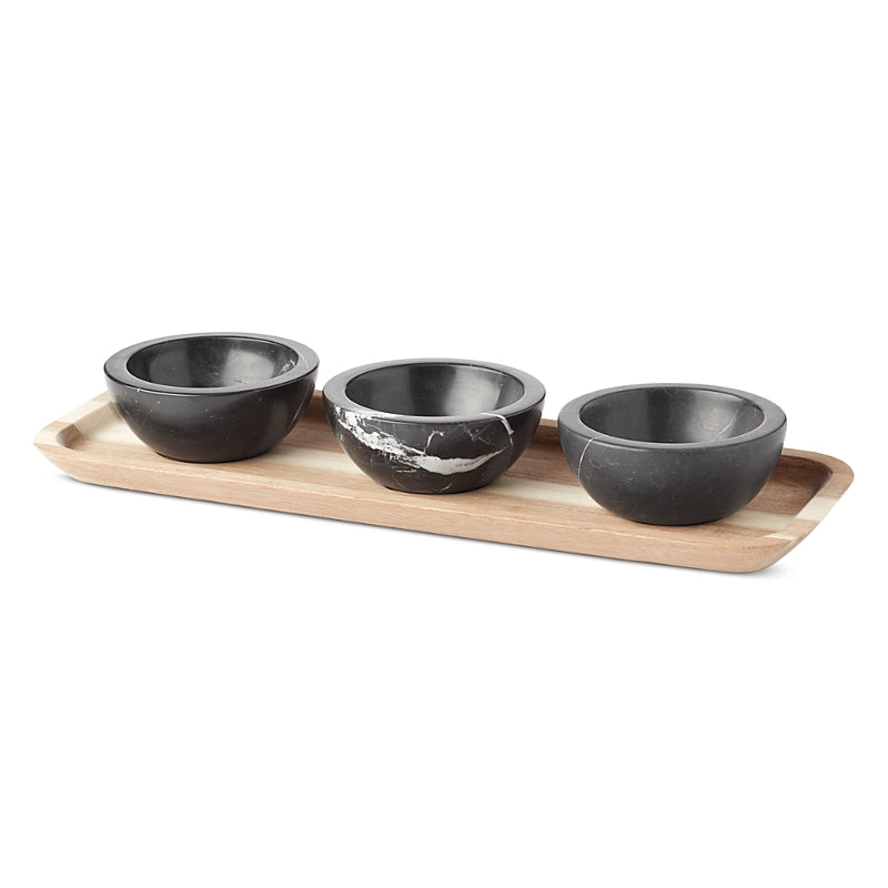 Lenox Lx Collective Tray with 3 Dip Bowls