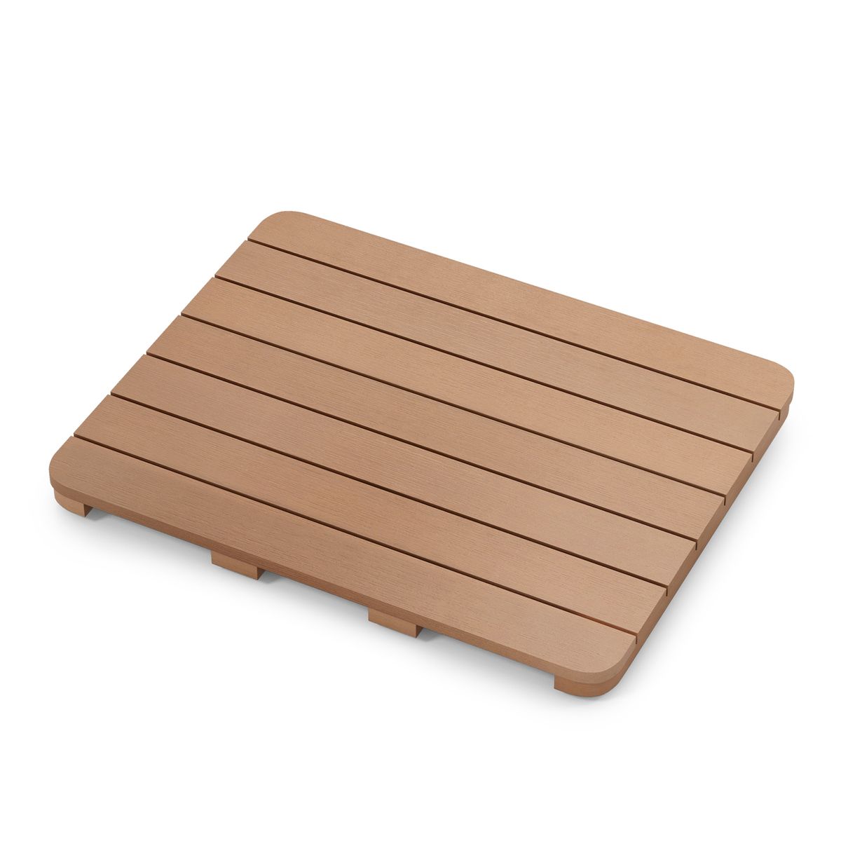Slatted HIPS Spa Shower Mat  - Bath Mat-Brown