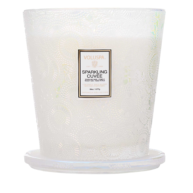 Voluspa Sparkling Cuvee 3 Wick Hearth Candle, 38 oz.