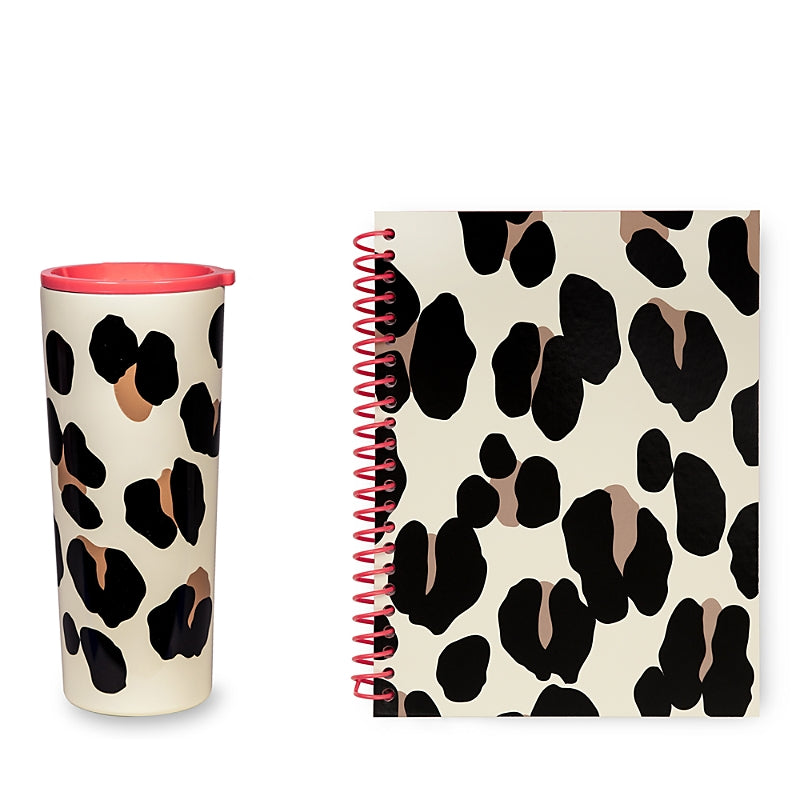 kate spade new york Forest Feline Tumbler and Notebook Set