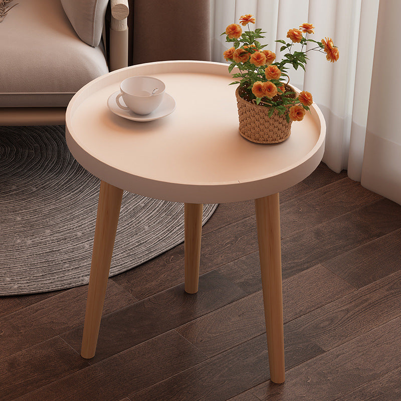 M8312 Simple round coffee table in the bedroom and living room of the rental house