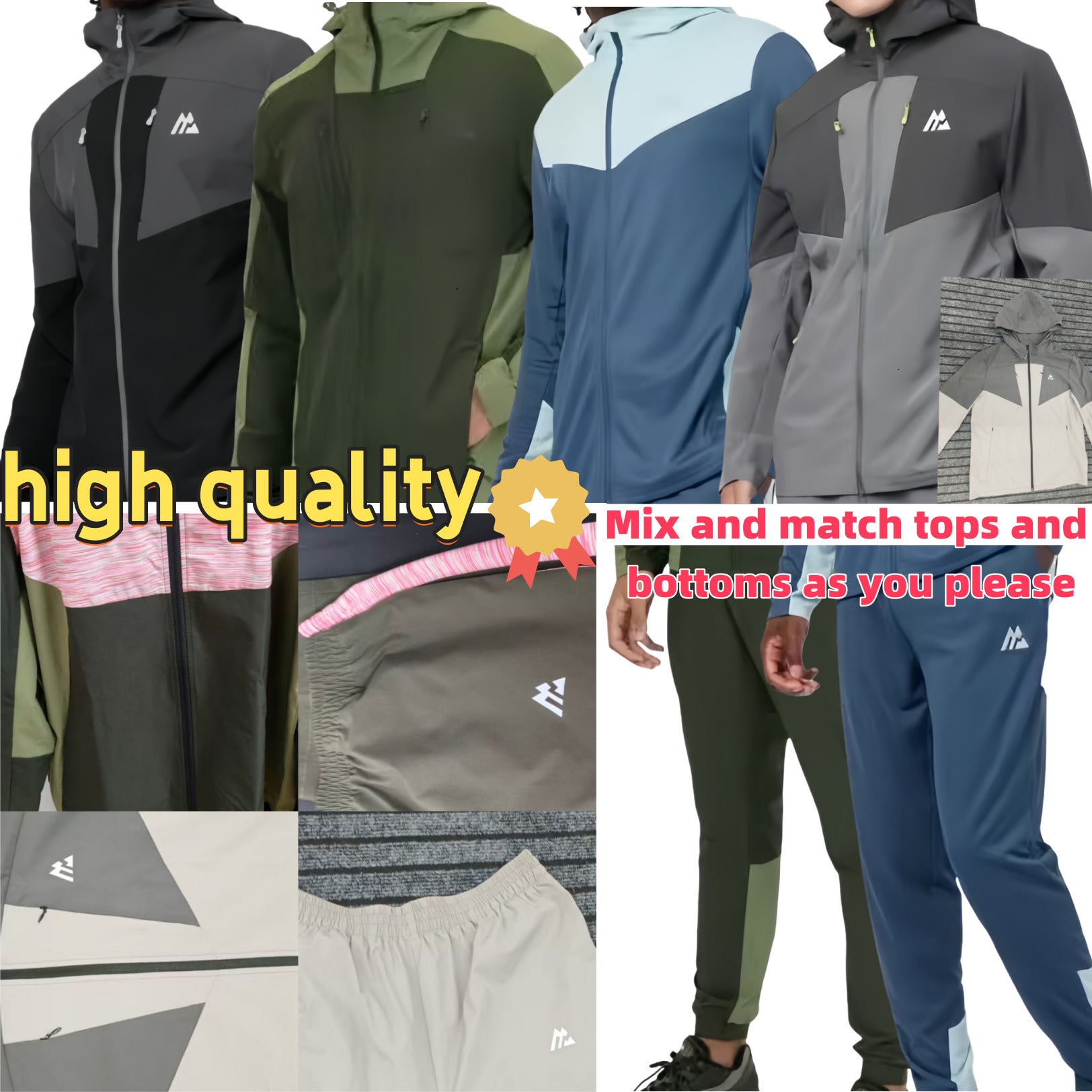 2025 montirexs tracksuit High quality 3-piece set designer shorts and t shirt monterex tracksuit Men&#039;s Short Sleeve Set Men&#039;s T-Shirt Wome