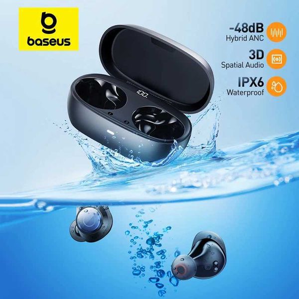 Baseus Bowie MA10 Pro Wireless Earphones 48dB Active Noise Cancellation Bluetooth 5.3 Earbuds 40H Battery Life IPX6 WaterproofCL240801