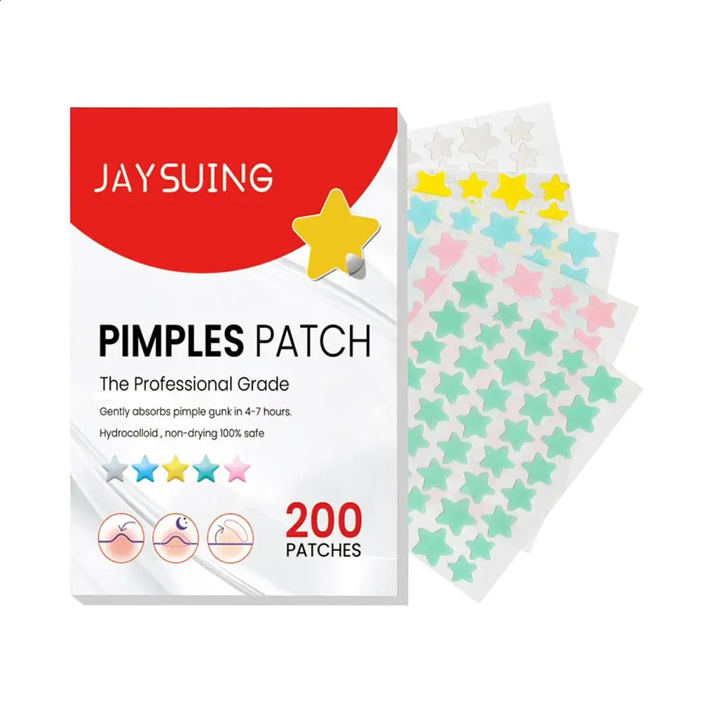 200pcs Star Pimple Patch Acne Invisible Removal Stickers Originality Concealer Face Spot Beauty Skin Care Makeup Tools 240701