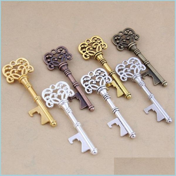 Openers Key Bottle Opener Ring Bar Beer Design Sier Gold Kitchen Opening Tools Drop Delivery Home Garden Dining Dhik6
