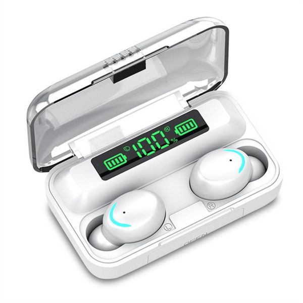 F9-5c TWS Bluetooth Earphone Wireless Earbuds IN Ear Stereo Noise Cancelling Sports 2200mAh Charging Box Headsets With Microphone fone Headp