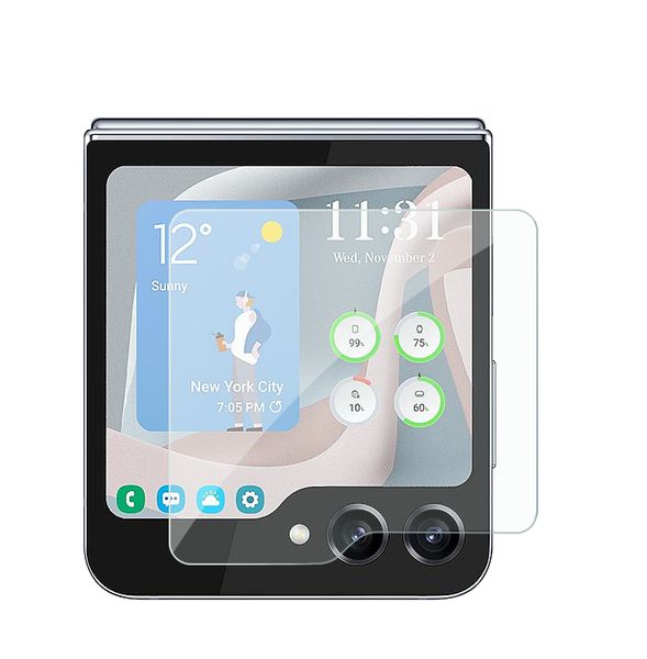 Case Friendly Privacy Screen Protector for Samsung Z Flip5 30° Anti-Spy 2.5D 9H Tempered Glass Premium Quality with Retail Package Free Ship