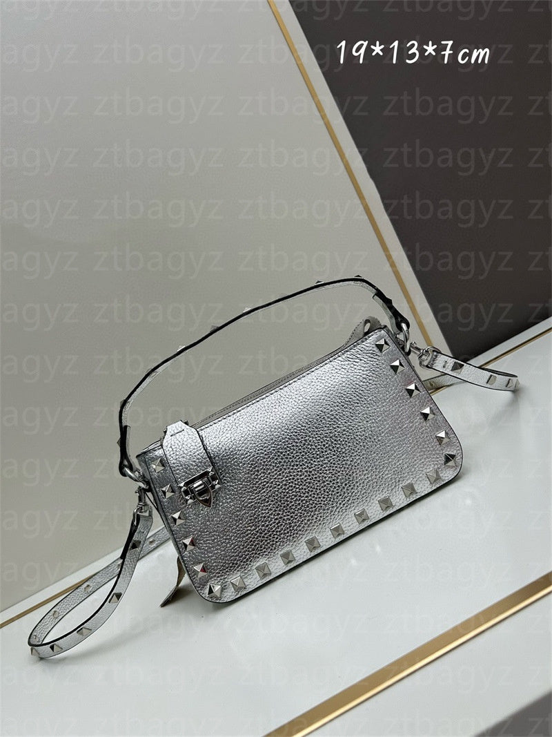 Designer bag Luxury Bags Women Shoulder Bags for gift designer handbag cross bag Leather material zipper pull tab, metal process rivet shoulder bag