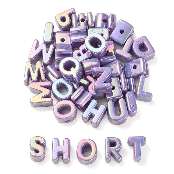 Placage uv perles acryliques irisées arc-en-ciel