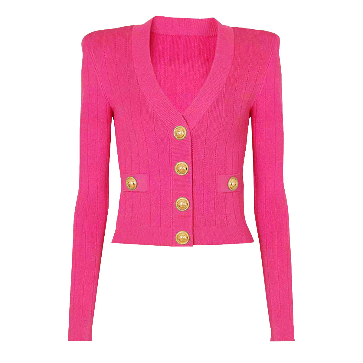 Spot Spring 2024 New Women&#039;s Fashion Classic High Quality Versatile Jacket Knitted Sweater Cardigan