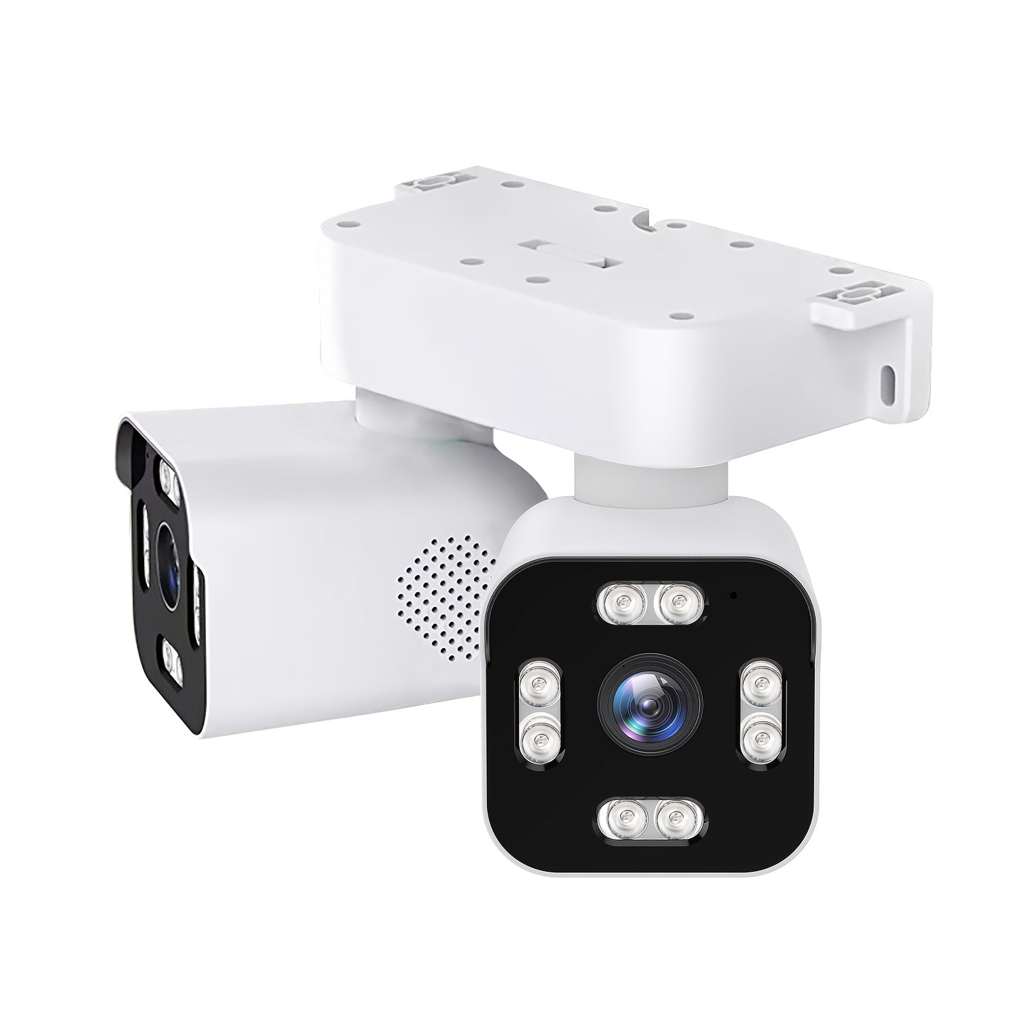 TEMU Dual Lens Ptz Surveillance , 2.4g Wifi Outdoor Monitor With Rotation, Motion Detection, Audio, Night Vision, Cloud And Sd Card Storage, Outdoor