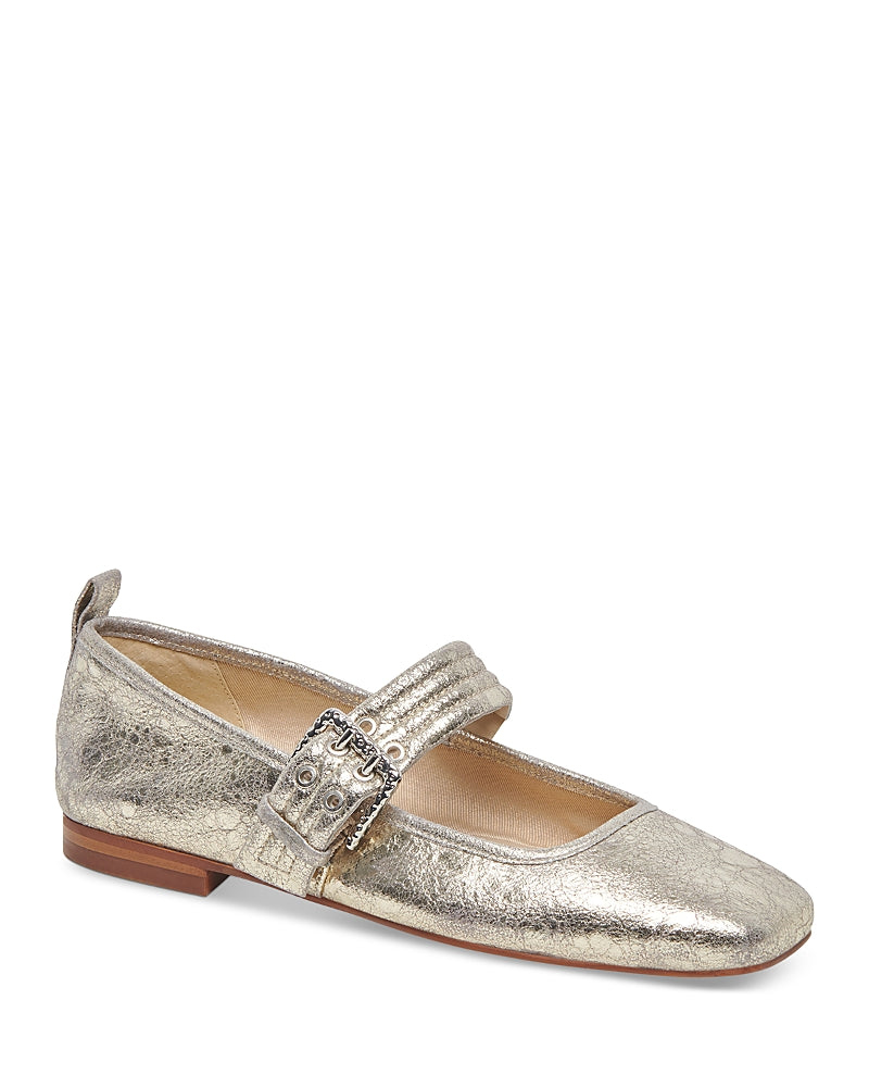 Dolce Vita Women's Arora Square Toe Buckled Ballet Flats