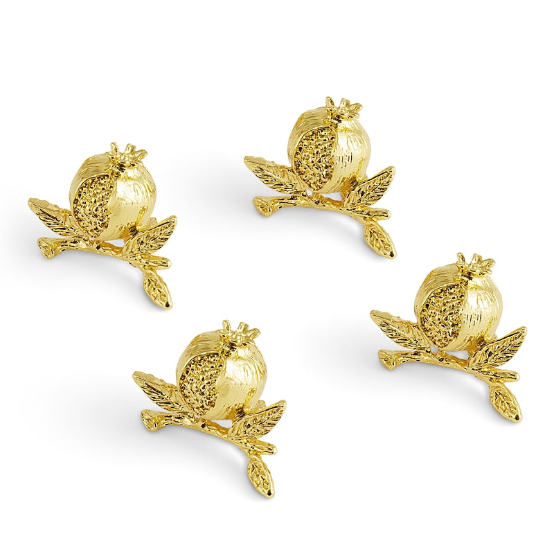 Michael Aram Pomegranate Gold Place Card Holders, Set of 4