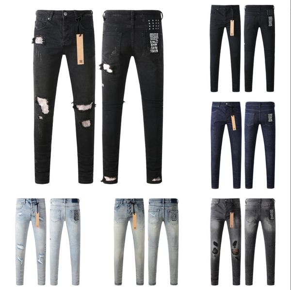 Ksubi jeans designer jeans Loose high waist Ripped High Street Jeans Retro Paint Spot Patch Hole Denim Streetwear silm Feet Micro Elastic Ks