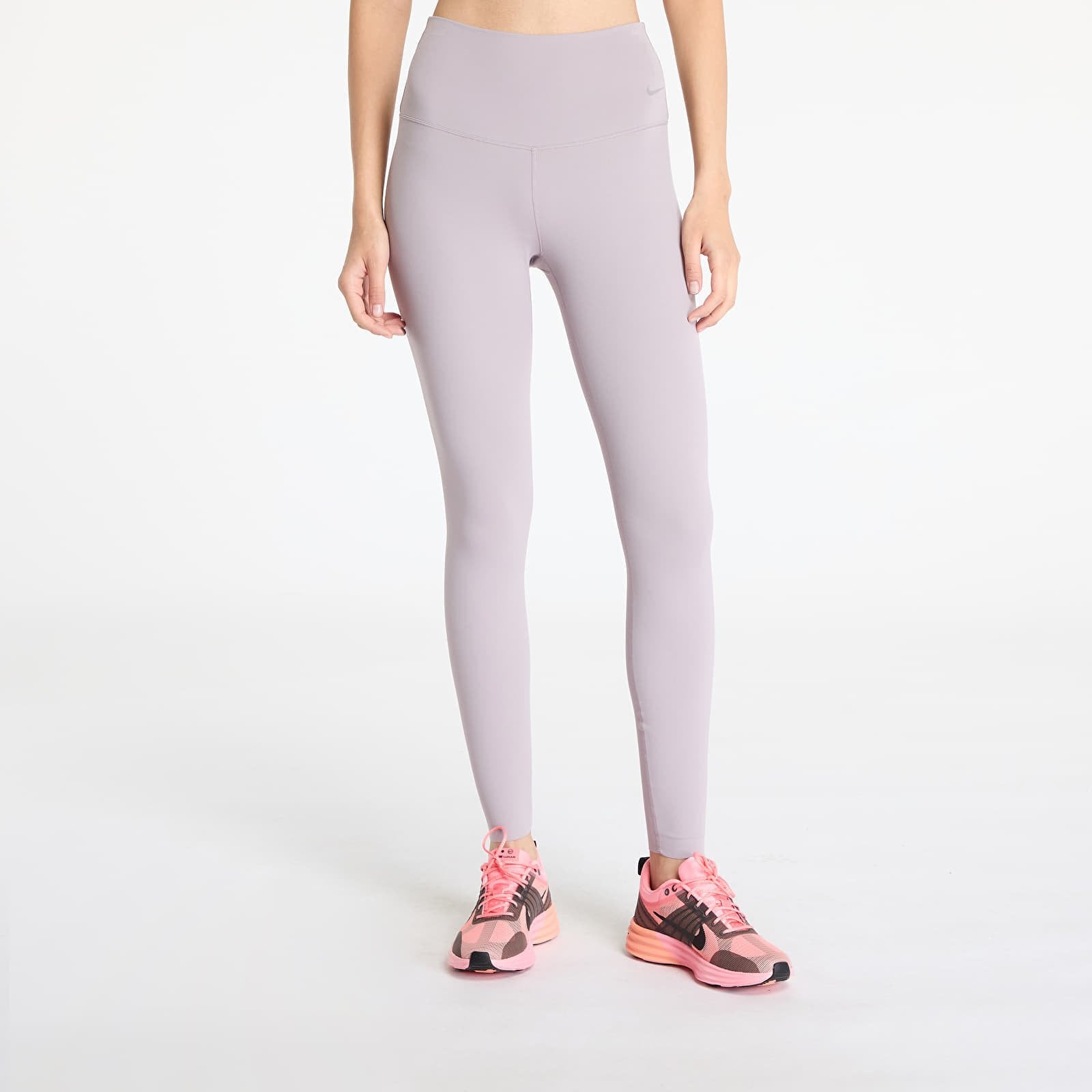 Byxor Nike Zenvy Women's Gentle-Support High-Waisted Full-Length Leggings Lt Violet Ore- Black L
