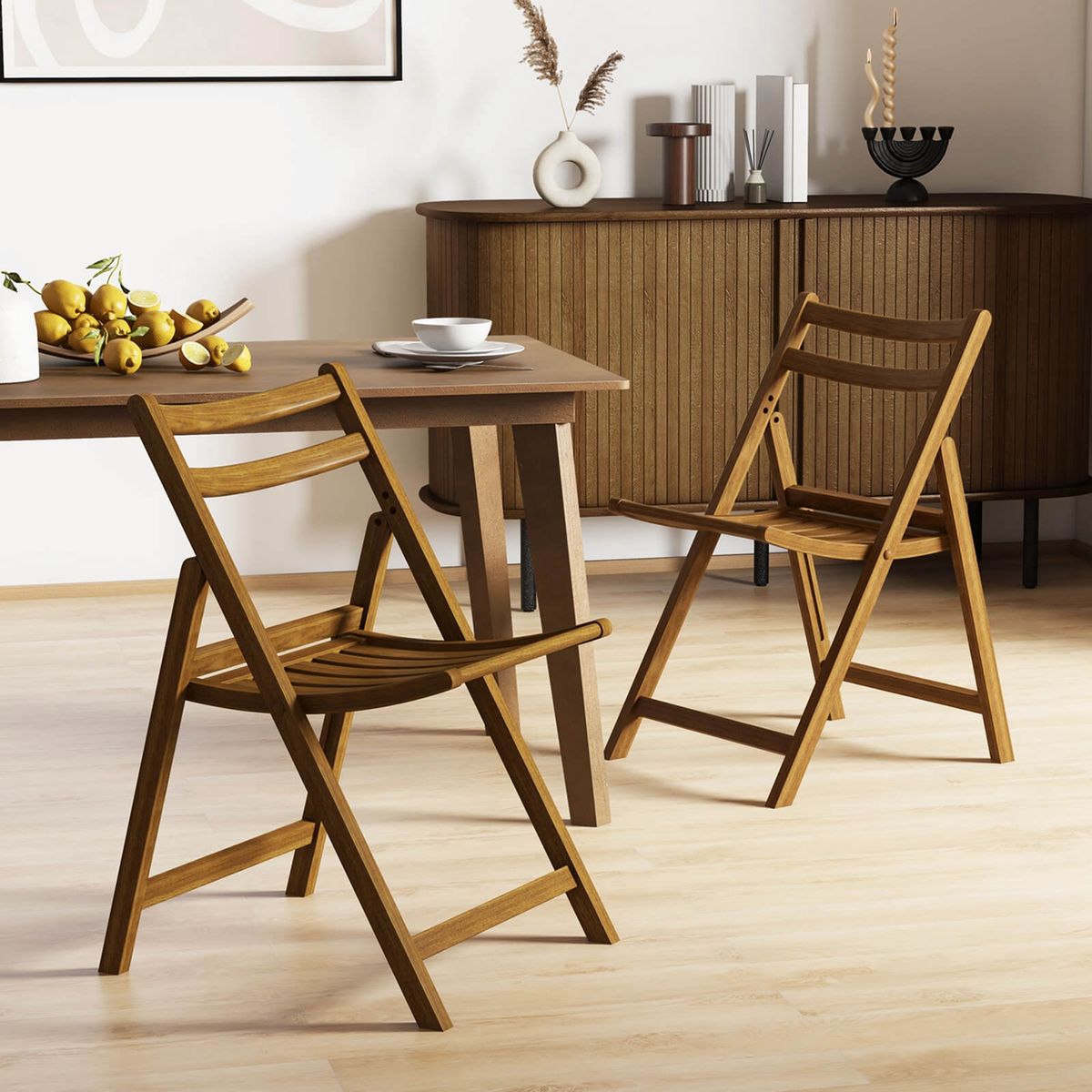 Folding Dining Chairs (Set of 2 or 4) - Dining Chair-2