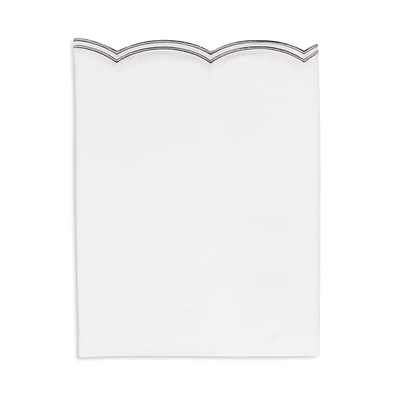 Sky Scalloped Standard Pillowcase, Pair