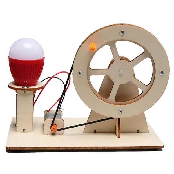 Manual Electricity Generator Toy Education Science Kit Wooden Educational Science Kit Generators Science Project For Kids Y240801