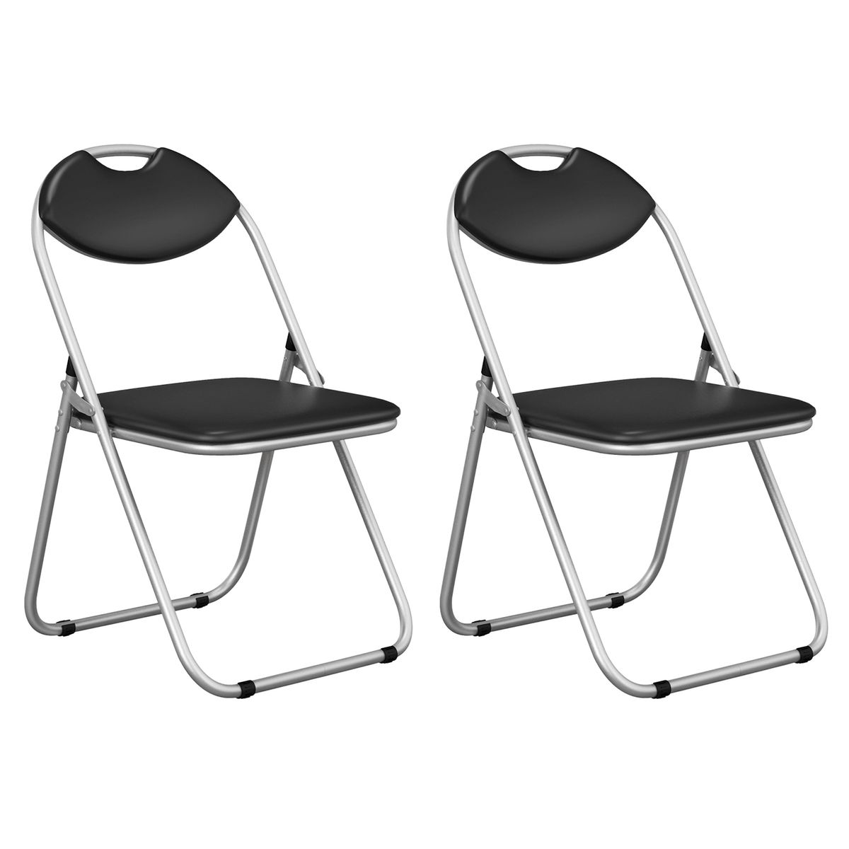 Portable Folding Dining Chair Set with Carrying Handle (2- or 4-Pack) - Folding Chairs 2PCS