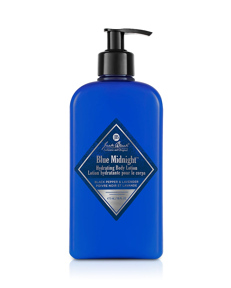 Jack Black Blue Midnight Hydrating Body Lotion with Black Pepper & Lavender 16 oz.