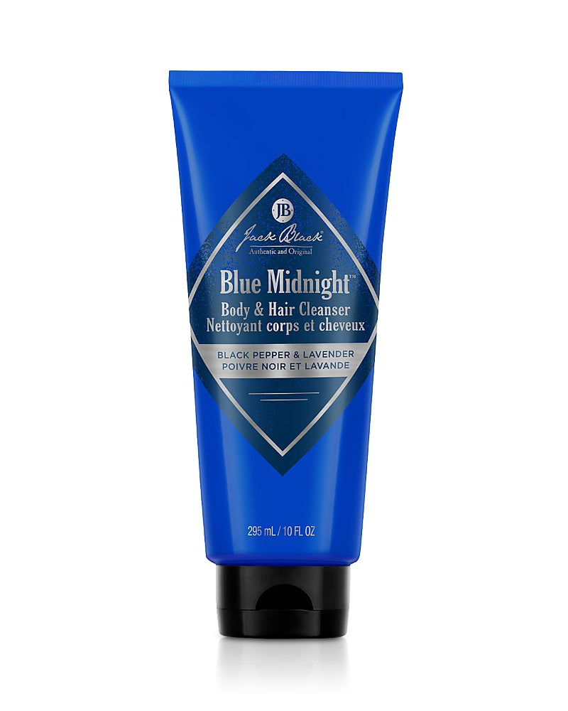 Jack Black Blue Midnight Body & Hair Cleanser with Black Pepper & Lavender 10 oz.