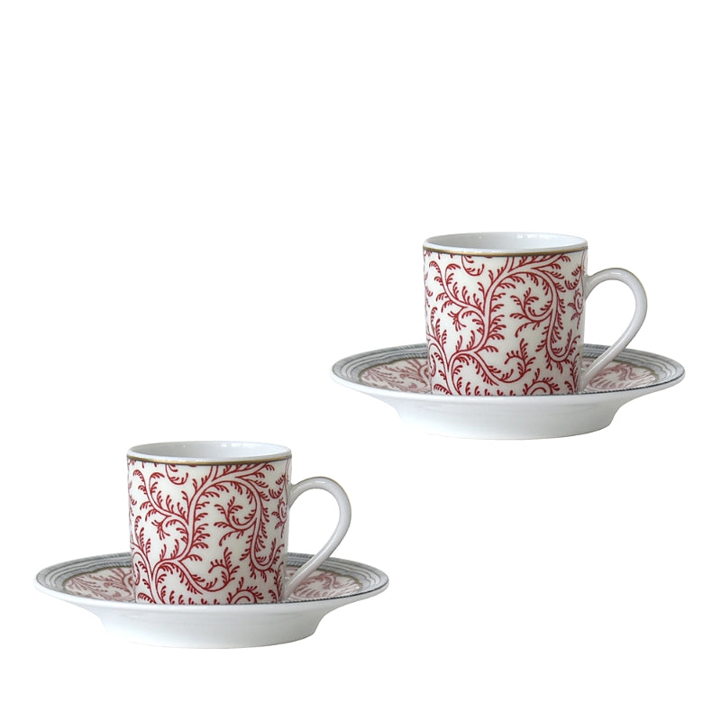 Bernardaud Braquenie Espresso Cup & Saucer, Set of 2