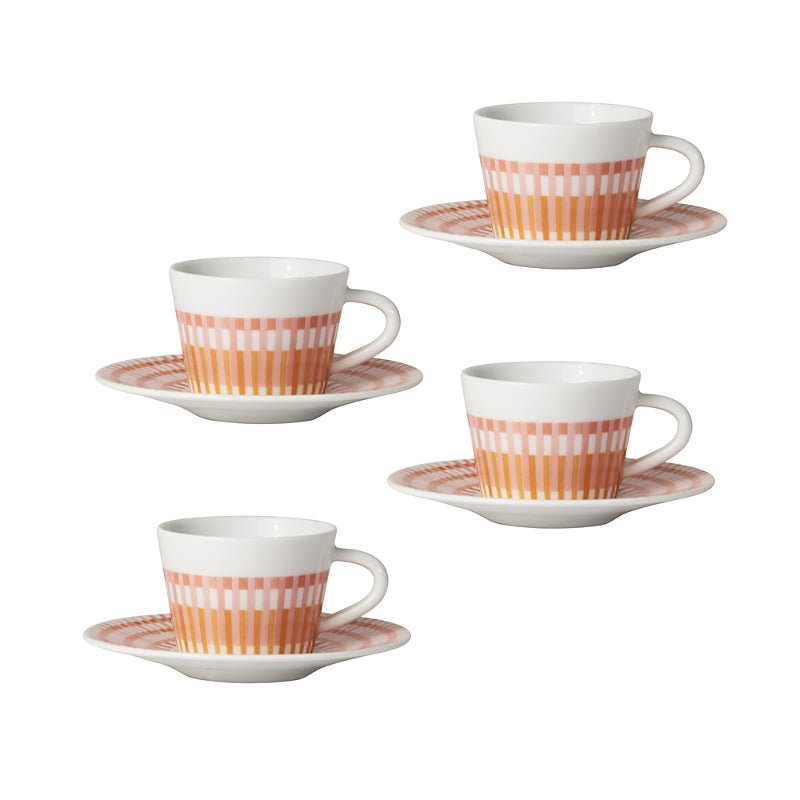 Bernardaud Terra Rosa Espresso Cup & Saucer, Set of 4