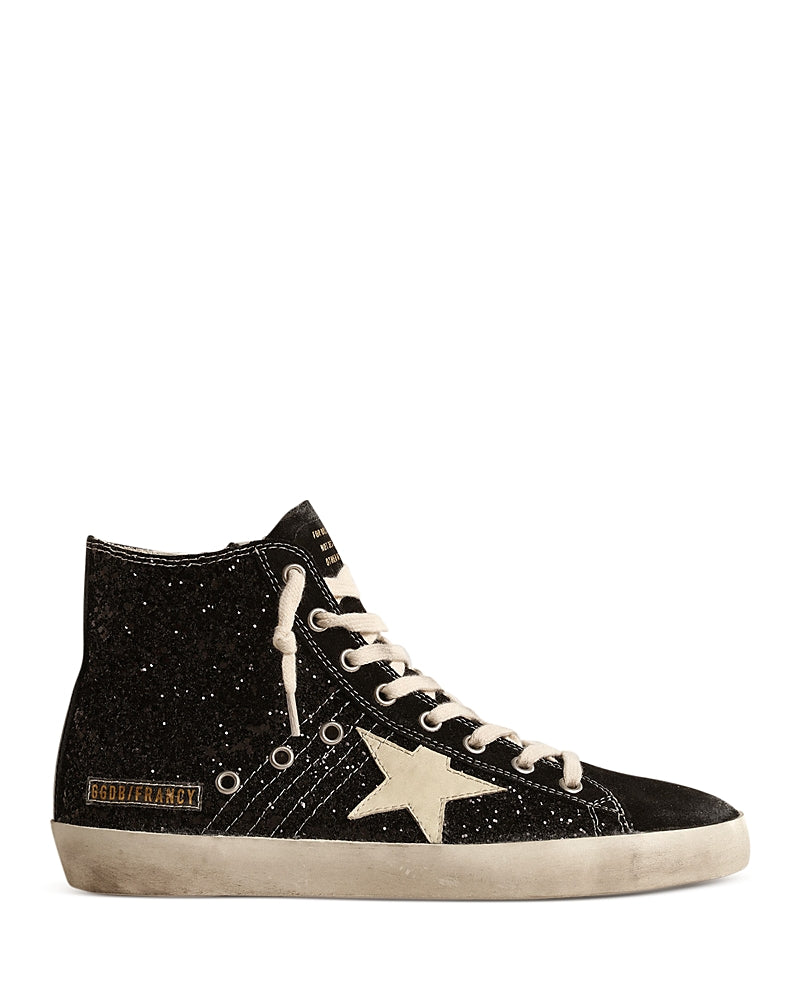 Golden Goose Women's Francy Glitter High Top Sneakers