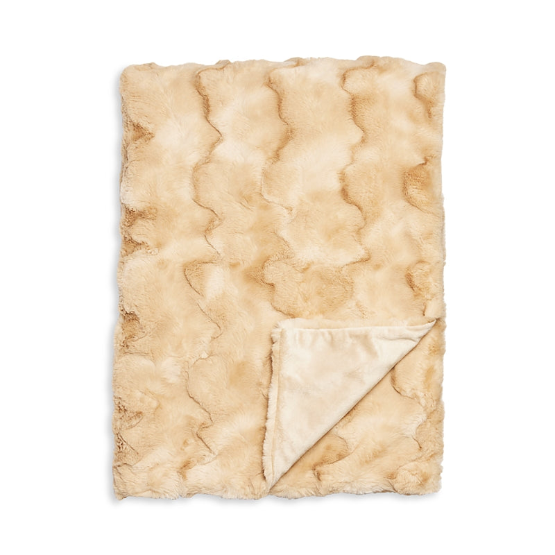 Hudson Park Collection Marble Faux Fur Throw - Exclusive