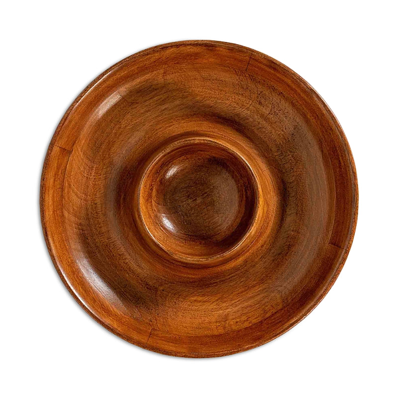 Juliska Bilbao Wood Chip & Dip Bowl