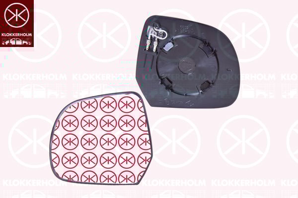 Mirror Glass, exterior mirror KLOKKERHOLM 13071064