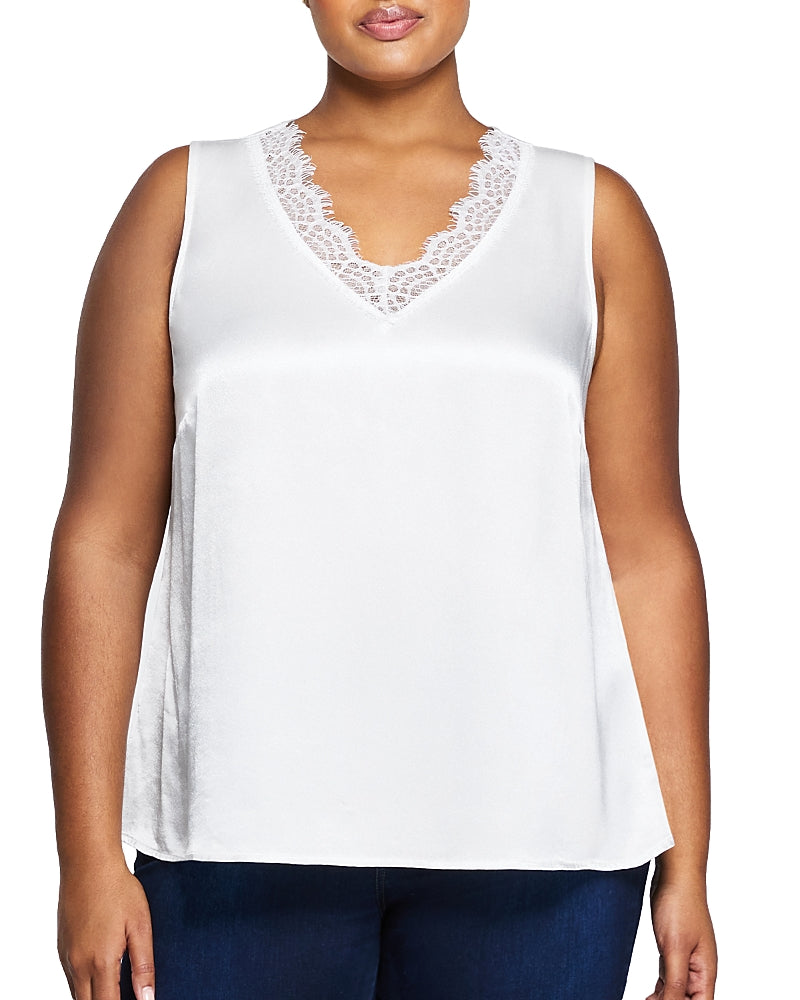 Estelle Plus Alessandra Lace Trim Tank