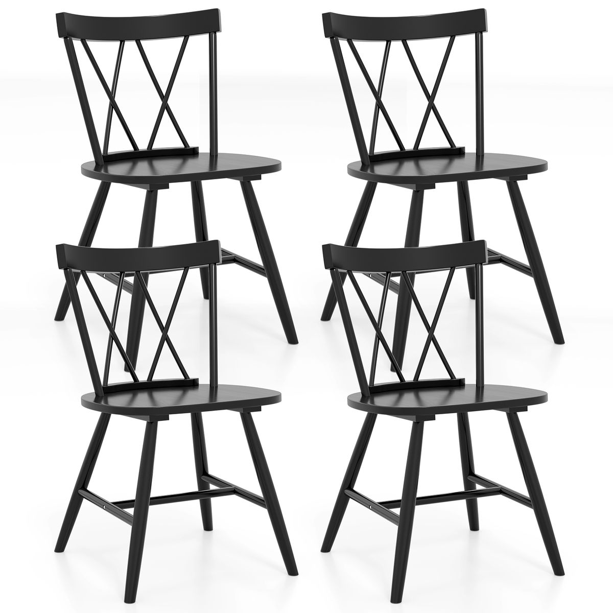Farmhouse Kitchen Chairs (Set of 2 or 4) - Dining Chairs Set of 4