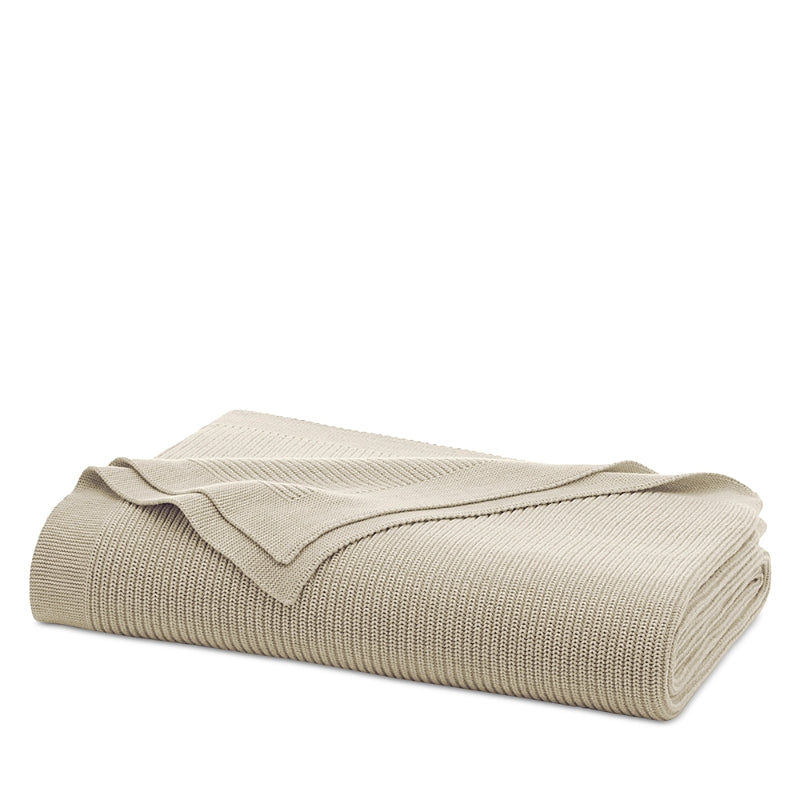Boll & Branch Ribbed Knit Throw Blanket, 50 x 70