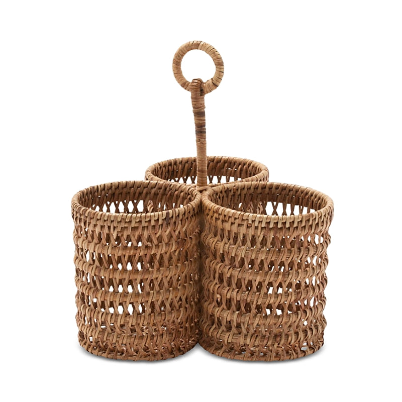 Blue Pheasant Carly Rattan Wine Holder