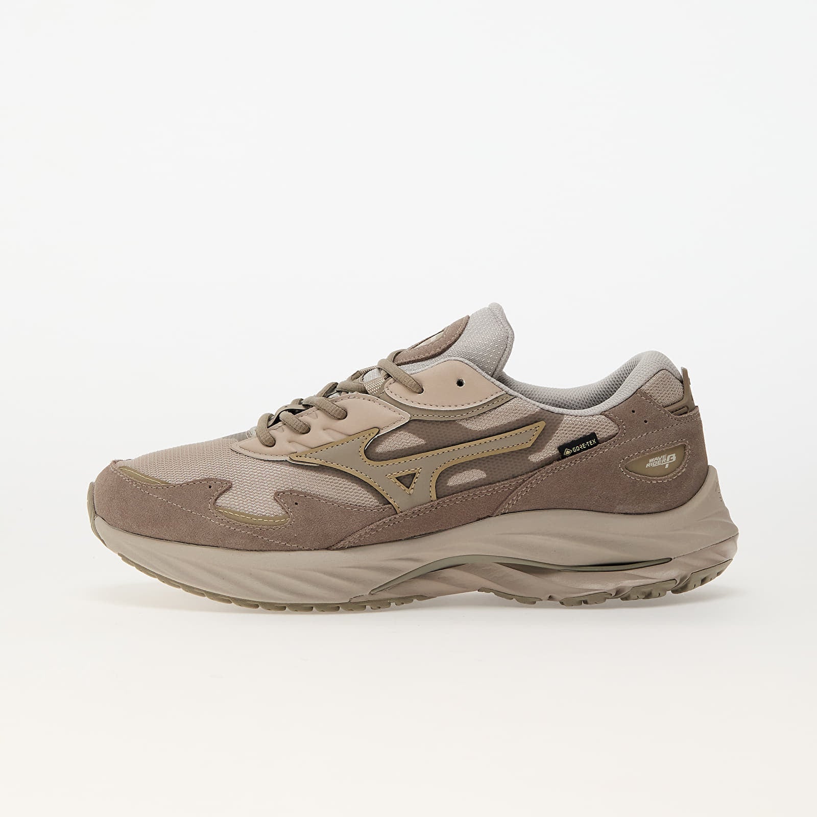 Sneakers Mizuno Wave Rider Gtx Silver Cloud- Vintage Khaki- Ge Gold EUR 41