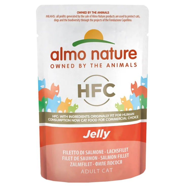 Almo nature HFC-gelé laksefilet - 55 g