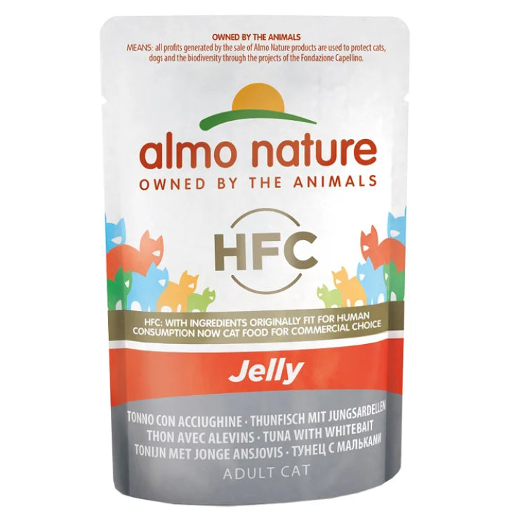 Almo nature HFC Gelé Tunfisk og Ansjos - 55GR