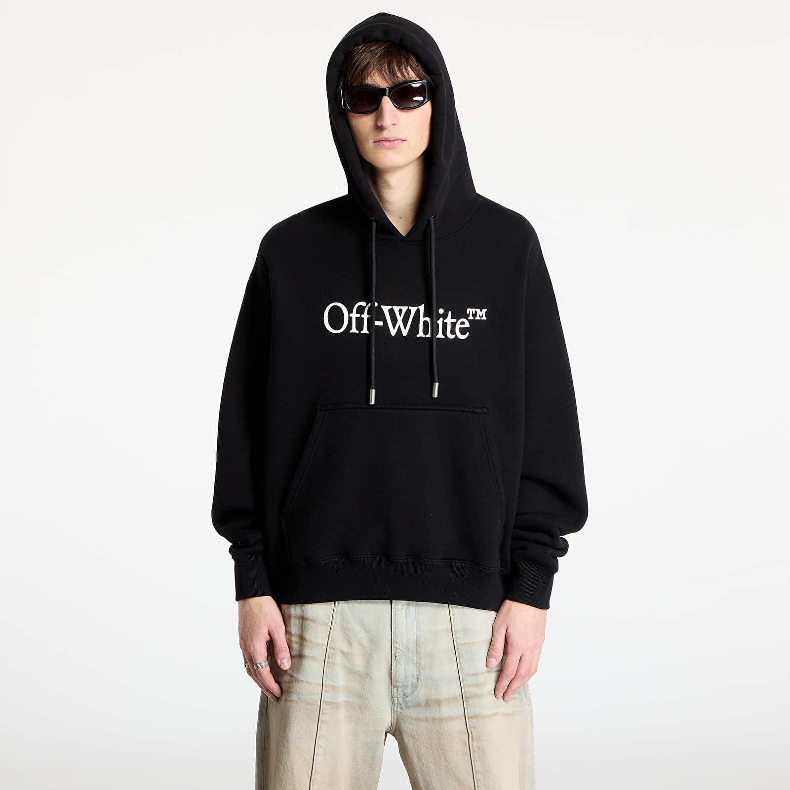 Sweatshirt Off-White Big Bookish Skate Hoodie Black- White M