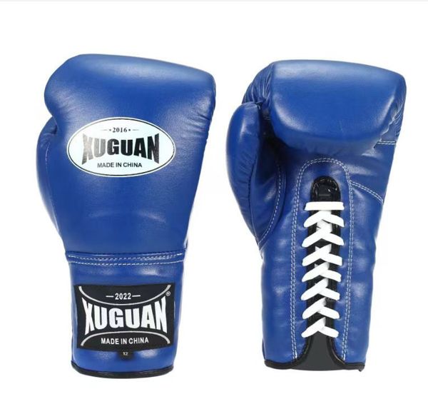Boxing 1012148Oz Professional Glove Cowhide Ter Mma Muay Thai Sanda Training Grant Pattern Latex Liner Drop Delivery Outdoors Athl Dhvyw