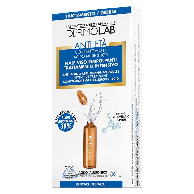 Dermolab Tratament intensiv fiole faciale repulpante 12,6 ml (7 fiole de 1,8 ml)