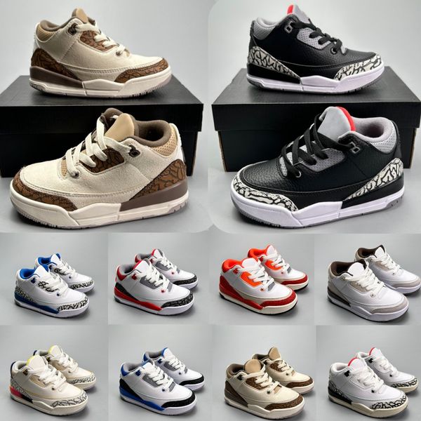 3s Jumpman 3 Kids Shoes Toddler Sneakers youth boys Basketball Shoe kid Designer baby trainers Infants Outdoor Baby Sports Athletic trainer