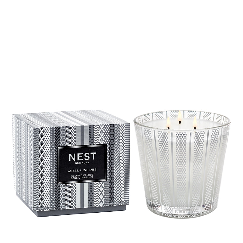 Nest New York Amber & Incense 3 Wick Candle 21 oz.