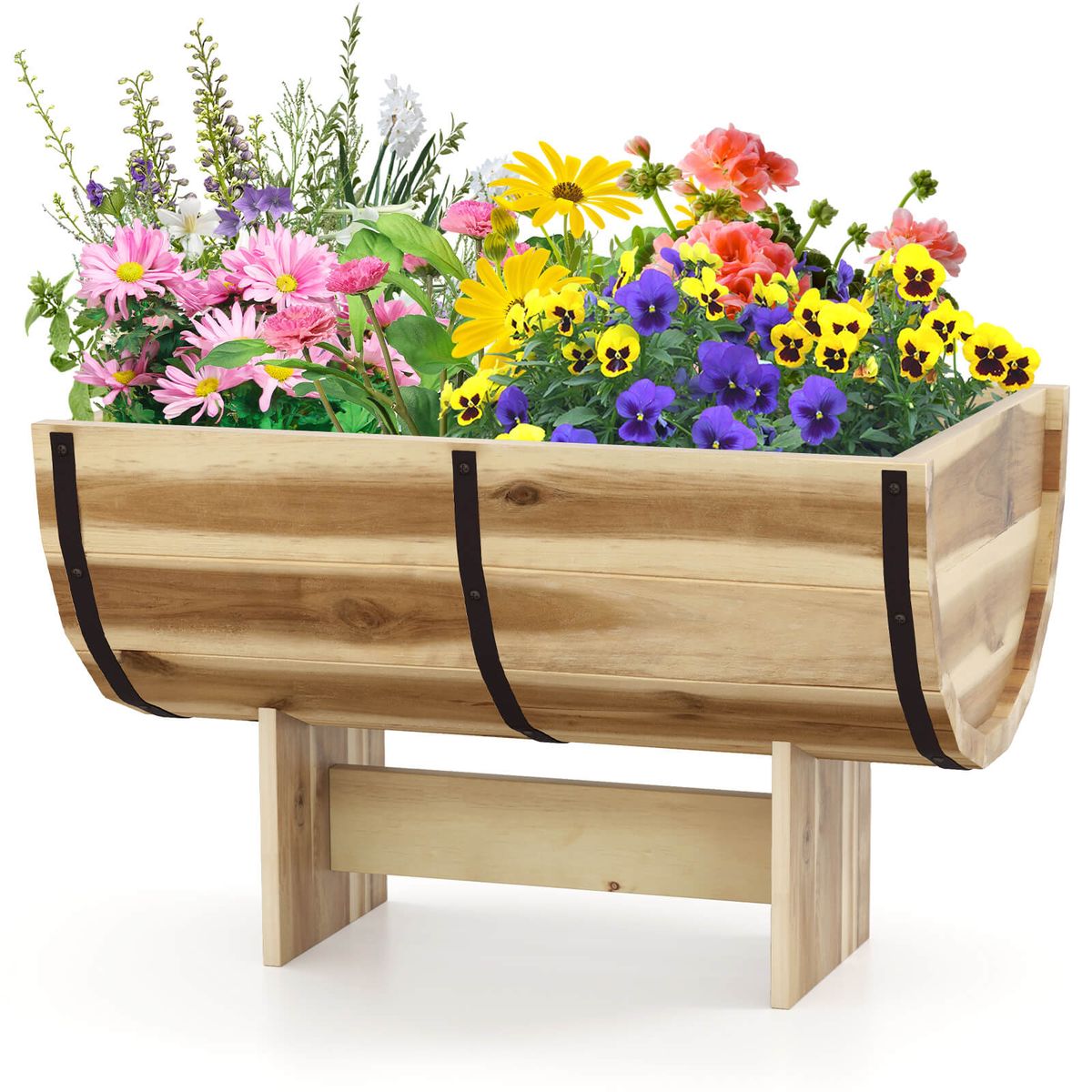 Outdoor Wooden Planter Box - Wooden Planter-1