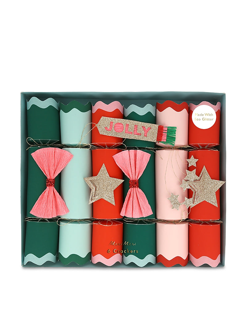 Meri Meri Assorted Fun Decorative Crackers, Set of 6