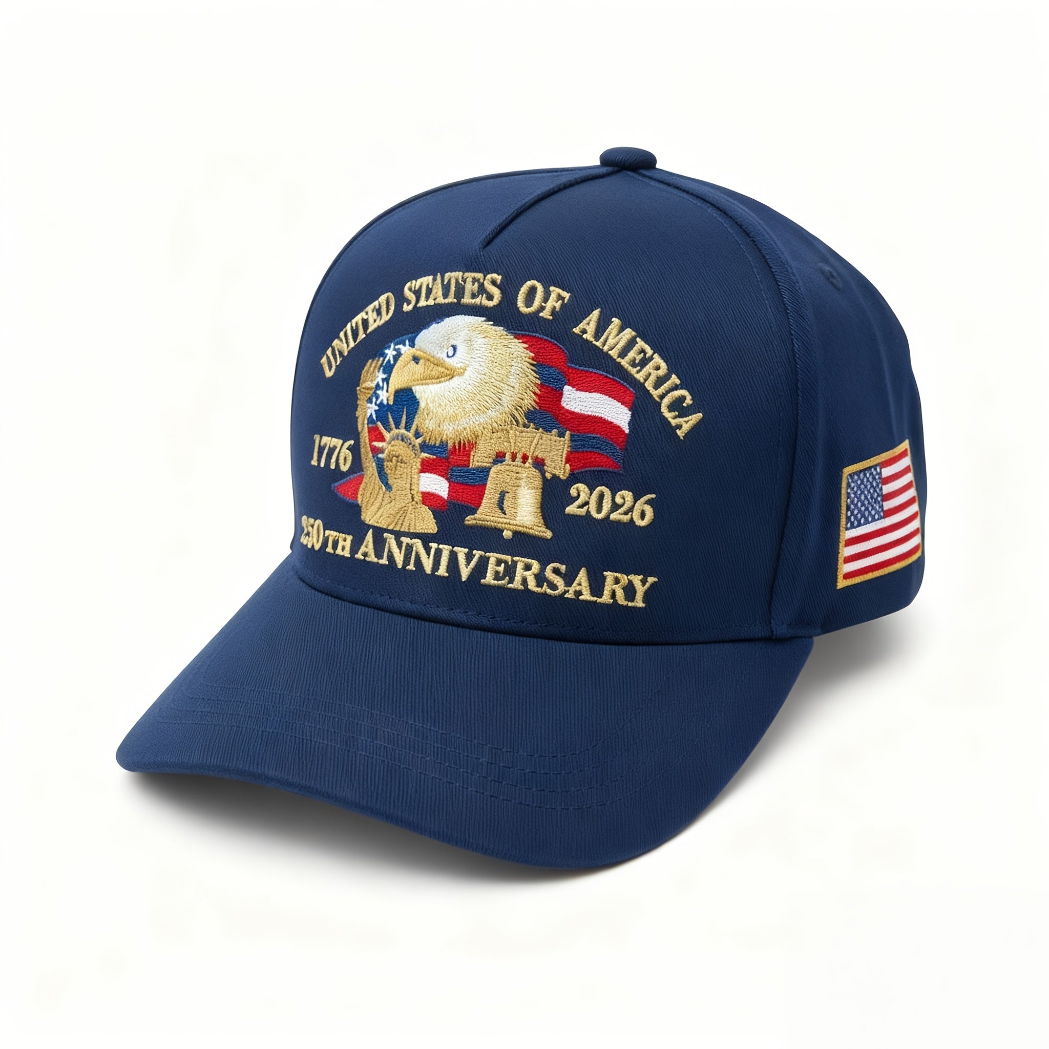 TEMU The 250th Anniversary Of Of The United States, The Vintage Washable And Adjustable Embroidered Hat, Patriotic Hat, Baseball Hat Accessories