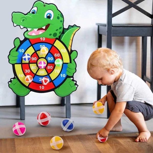 Montessori Dart Board for Kids Boys Sticky Balls Target Games Child Indoor Outdoor Sports Play Toys Games for Children 4 6 YearsC250117